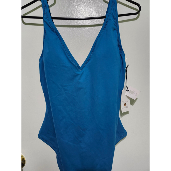 Women's Shade & Shore Swimsuit Size L Blue - Picture 3 of 6